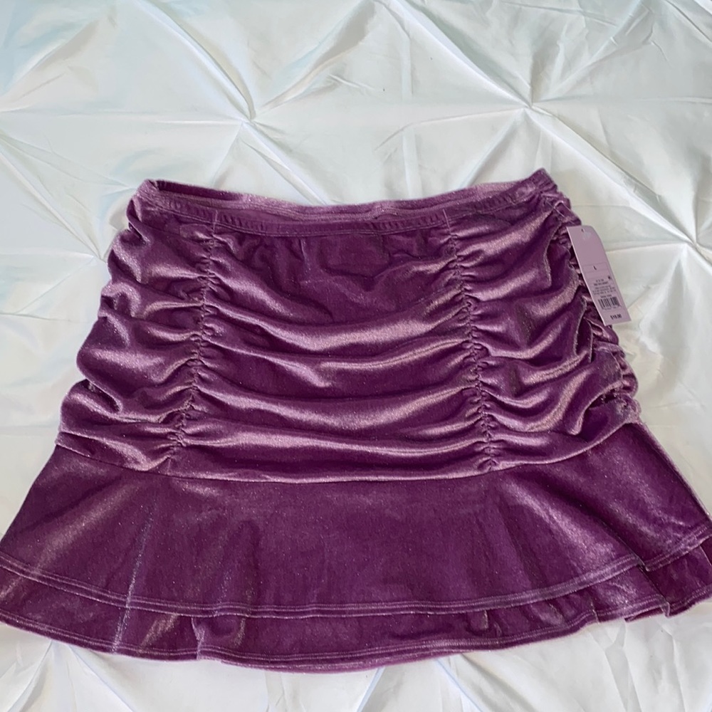 Purple mini skirt